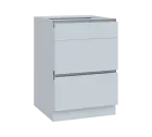 MHS - 6Z33 spodní skříňka, 3-zásuvková, 890x600x600, bílá